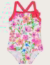 Baby Botanical Printed Swimsuit , Ivory (IVORY), large