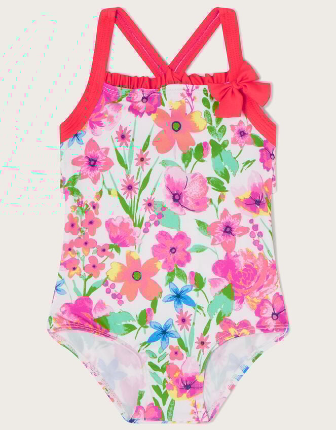 Baby Botanical Printed Swimsuit , Ivory (IVORY), large
