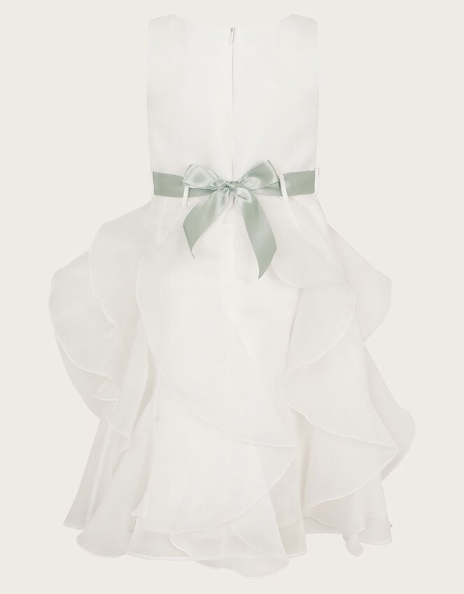 Organza Flower Can Can Dress, Ivory (IVORY), large