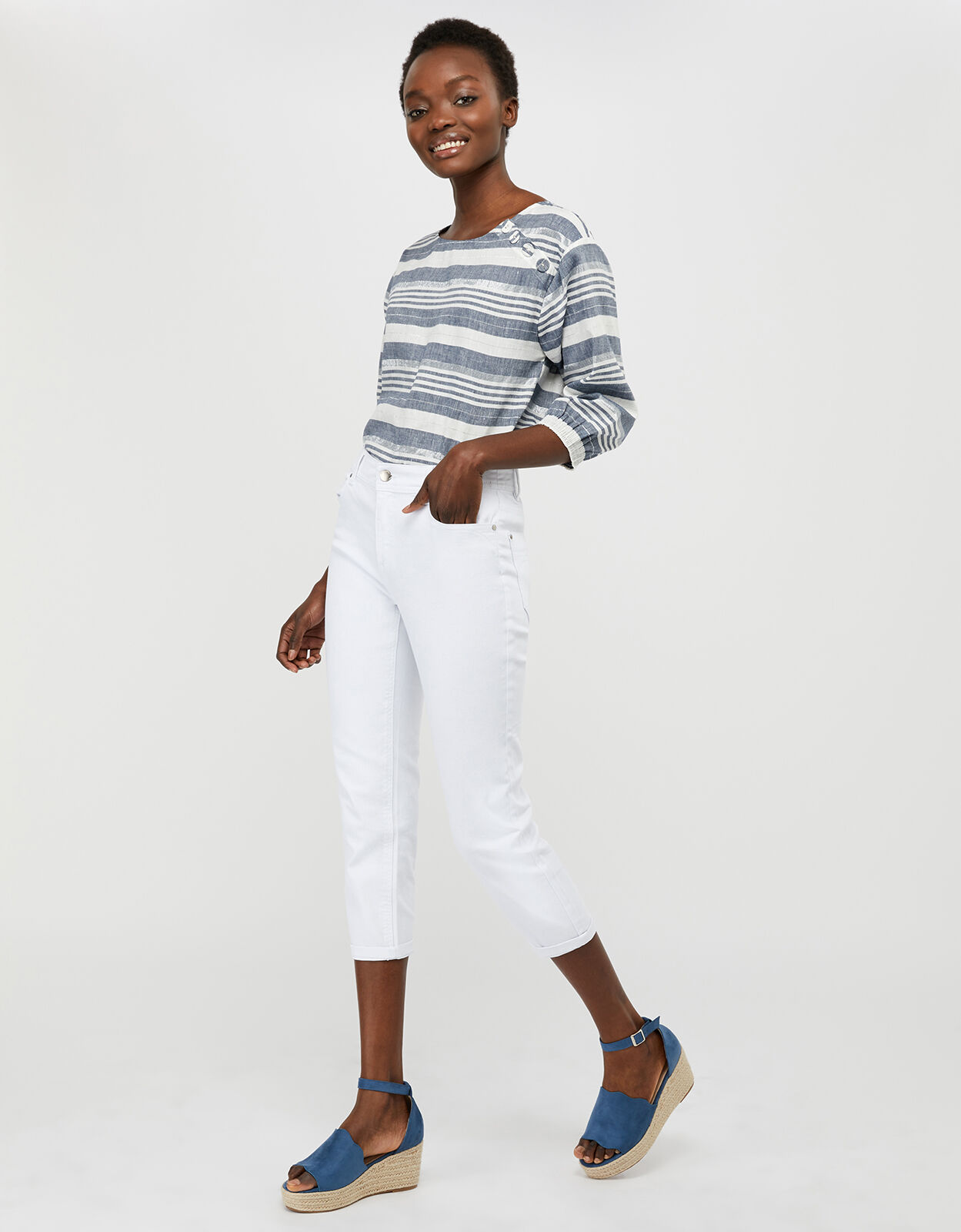 Monsoon cropped sale jeans