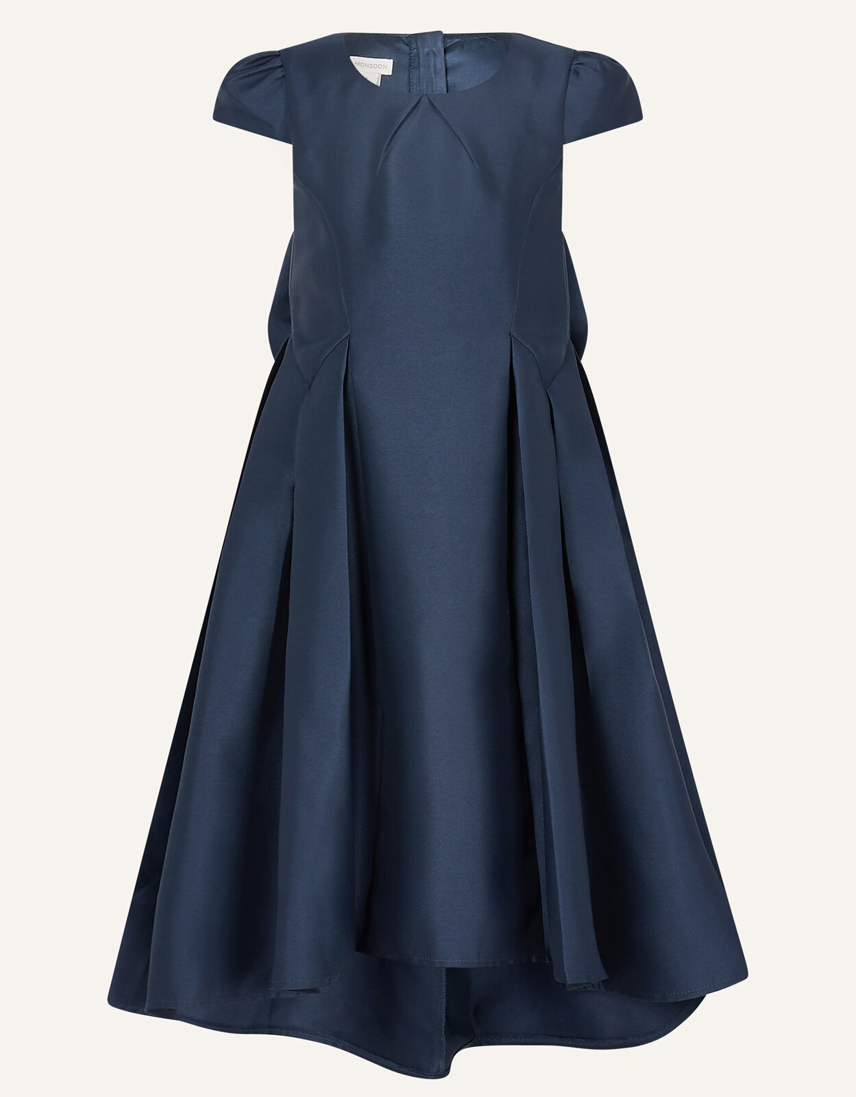 Katharine Duchess Twill High Low Dress Blue