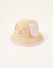Baby Bunny Floppy Ear Bucket Hat, Natural (NATURAL), large