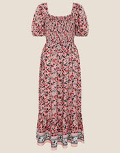 Sophie Printed Midi Dress , Red (RED), large