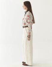 Maison Hotel Lolo Straight-Leg Trousers, Ivory (IVORY), large