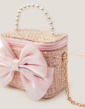 Bow Tweed Bag, , large