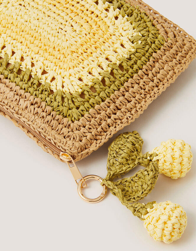 Darla Lemon Crochet Pouch, , large