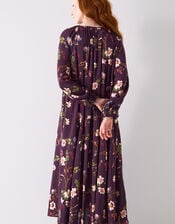 East Adelle Floral Print Maxi Dress, Red (BERRY), large