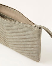 Quilted Suede Clutch Bag, , large