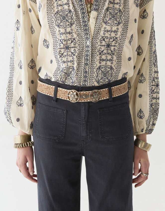 Maison Hotel Stephanie Embroidered Blouse, White (OFF WHITE), large