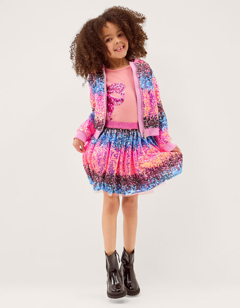 Ombr&eacute; Sequin Bomber Jacket, Multi (MULTI), large