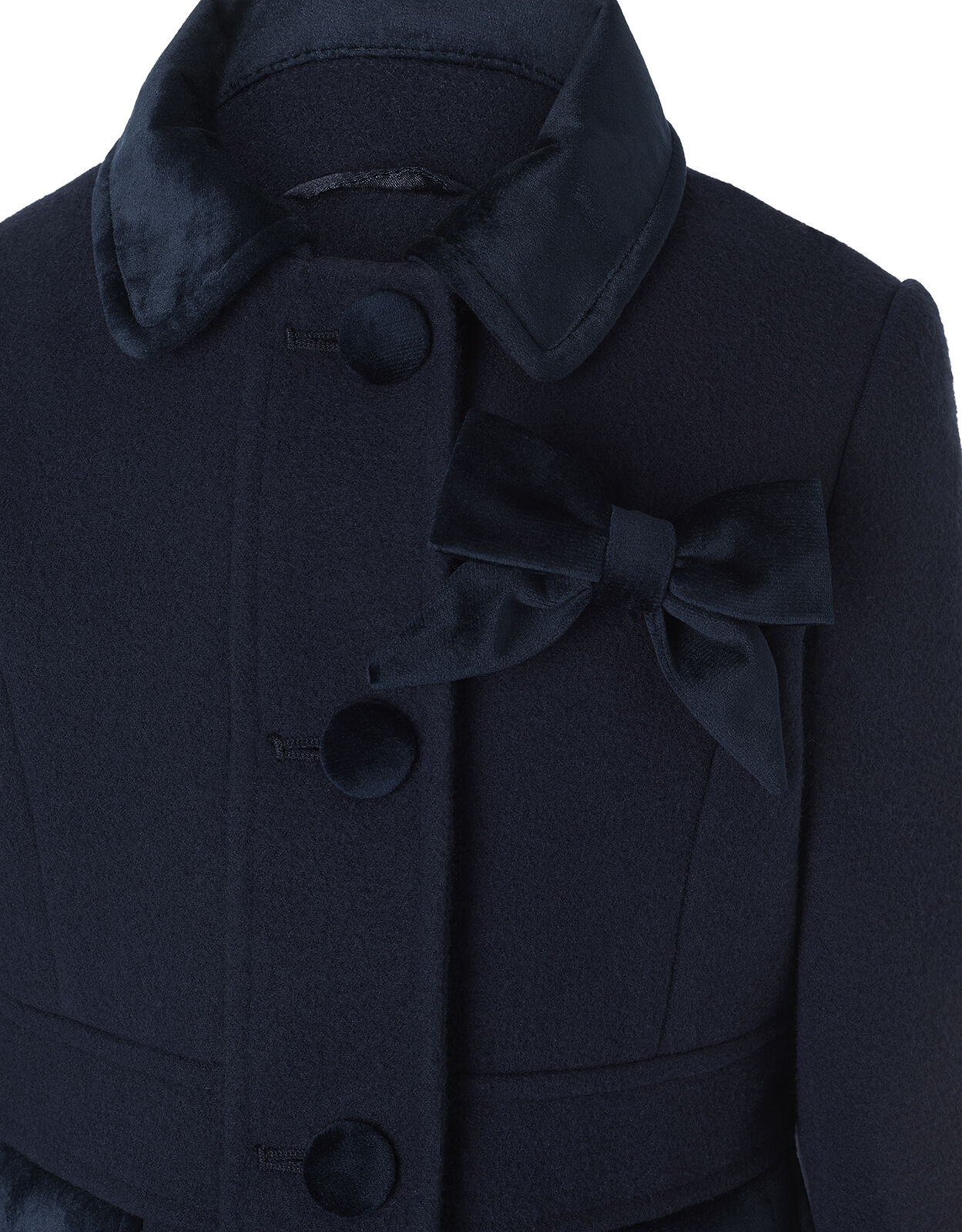 Monsoon navy cheap girls coat