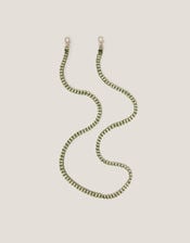 Braided Cord Phone Strap, Green (KHAKI), large