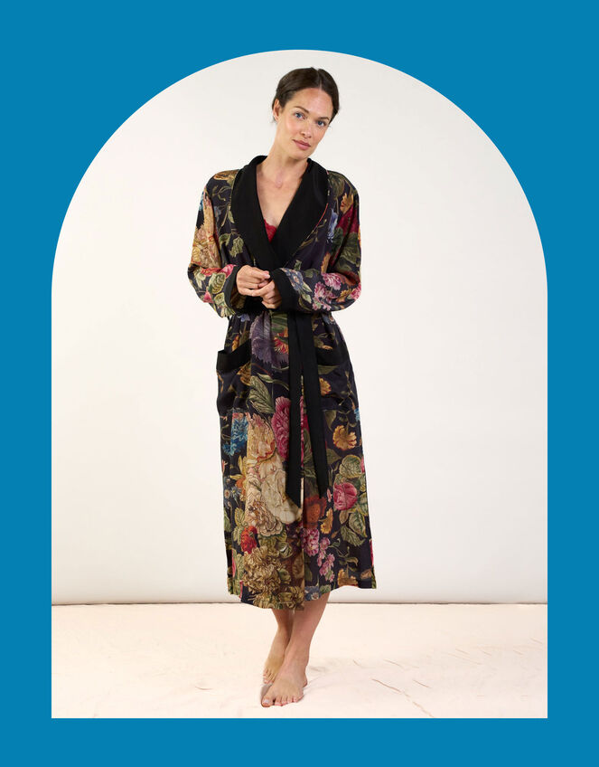 One Hundred Stars Primula Print Robe, , large