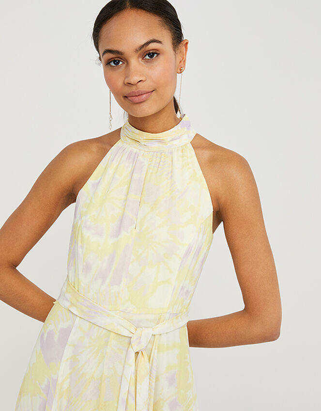 Tori Tie-Dye Midaxi Dress, Yellow (YELLOW), large