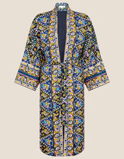 Pablo Printed Kimono, Blue (NAVY), large