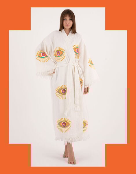 Meraki Beach Eye Kimono, , large