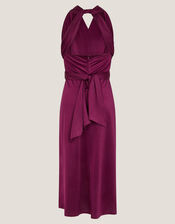 Tia Twist Prom Dress, Red (BERRY), large