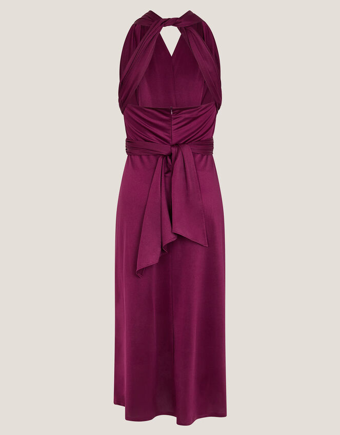 Tia Twist Prom Dress, Red (BERRY), large