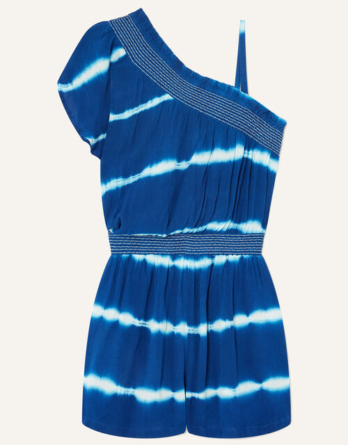 Tie Dye Playsuit, Blue (BLUE), large