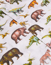 Safari Dinosaur Print Slub Shirt, Ivory (IVORY), large