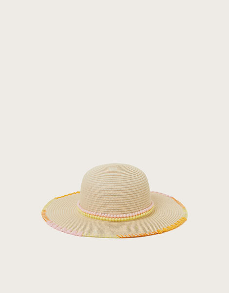 Sunset Stitch Floppy Hat, Multi (MULTI), large