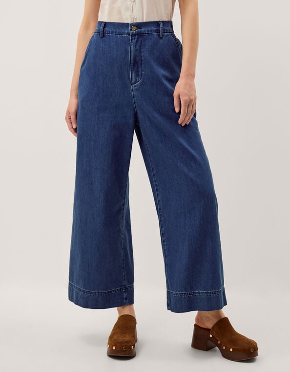 Wendy Wide Leg Jeans, Blue (MID AUTHENTIC BLUE), large
