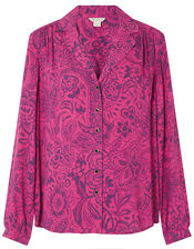 Paisley Print Blouse with LENZING™ ECOVERO™, Pink (PINK), large