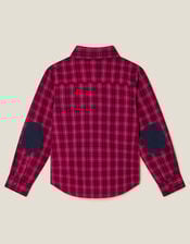 Tartan Shirt with Bow Tie, Red (RED), large