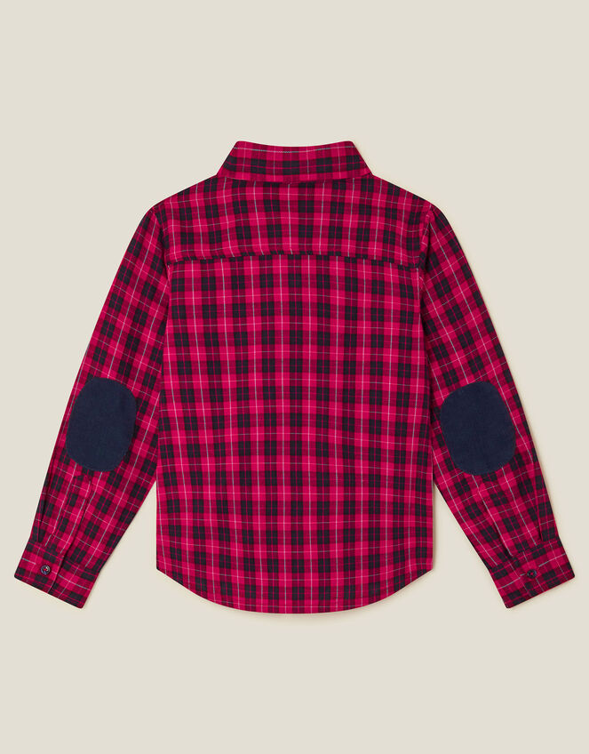 Tartan Shirt with Bow Tie, Red (RED), large