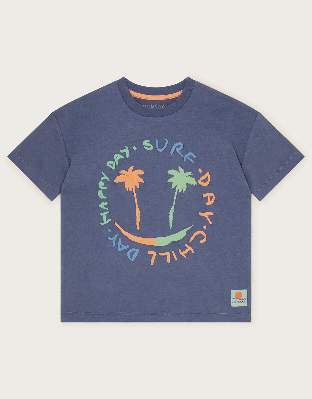Surf Short Sleeve T Shirt Blue Boys Tops T shirts Monsoon Global
