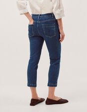 Idabella Slim Cropped Jeans, Blue (MID AUTHENTIC BLUE), large