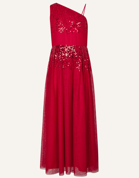 Elish One-Shoulder Prom Dress Red, Red (RED), large