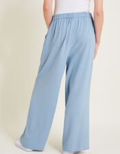 Sabrina Wide-Leg Pants, Blue (BLUE), large