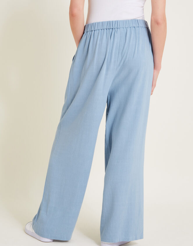 Sabrina Wide-Leg Pants, Blue (BLUE), large