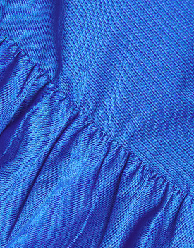 Short Sleeve Cut-Out Dress, Blue (BLUE), large