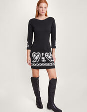 Cornelli Smart Dress, Black (BLACK), large