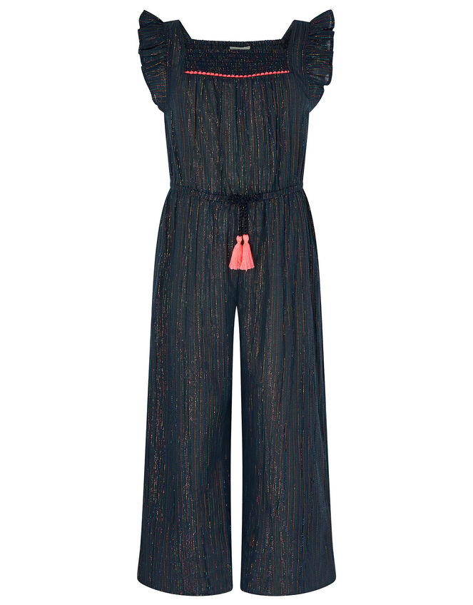 Sparkle Stripe Jumpsuit, Blue (BLUE), large