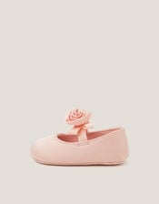 Baby Rosette Booties, Pink (PINK), large