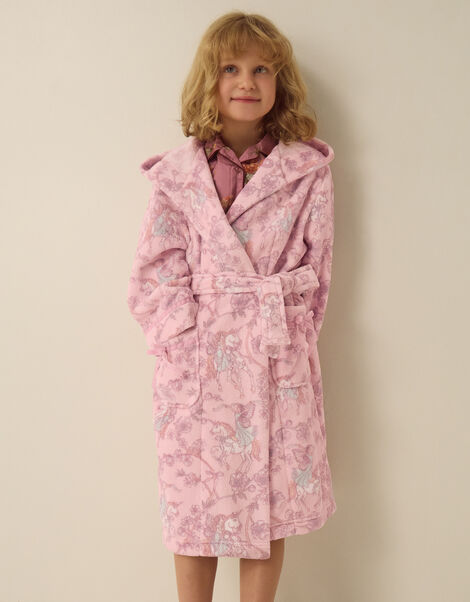 Fairy Unicorn Print Dressing Gown, Pink (PINK), large