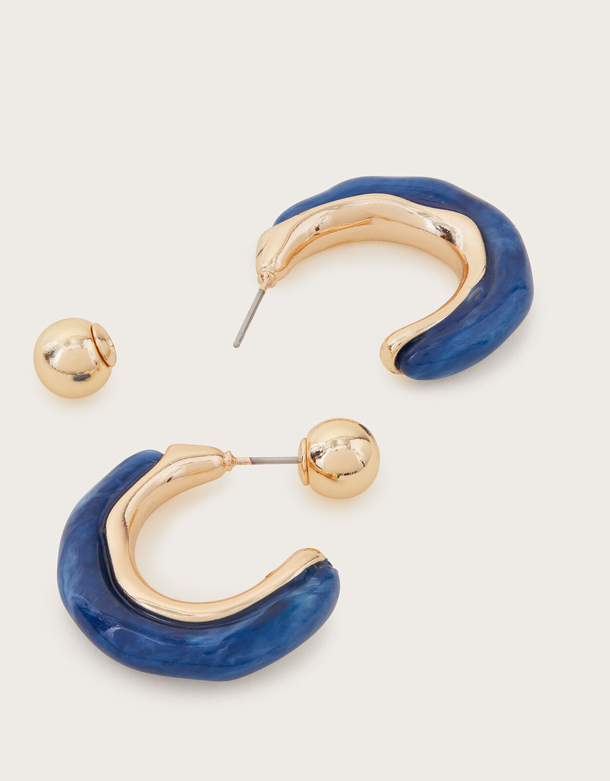 Resin Hoop Earrings
