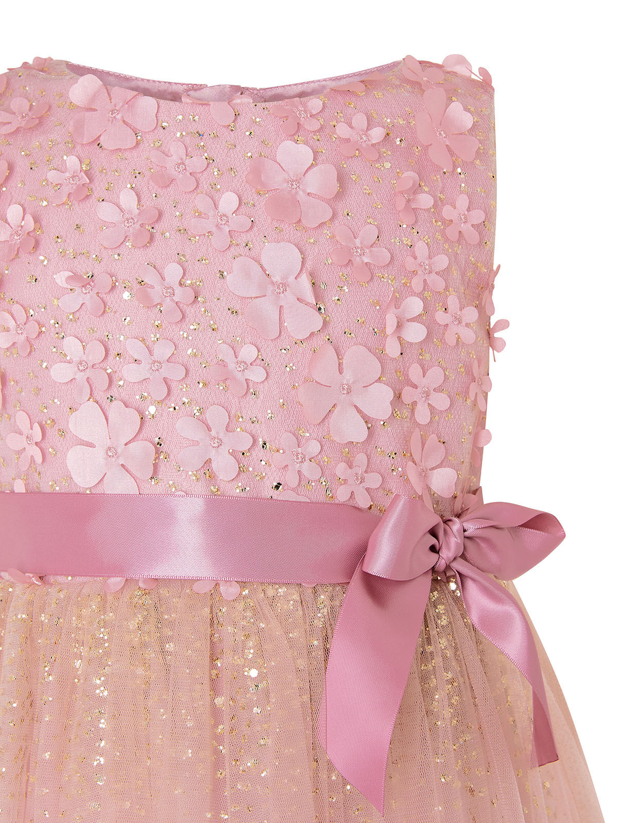 Monsoon pink sequin dress top