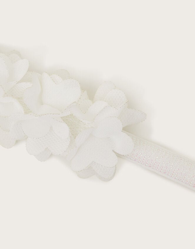 Embroidered Tulle Bangle Mini Bag, Ivory (IVORY), large
