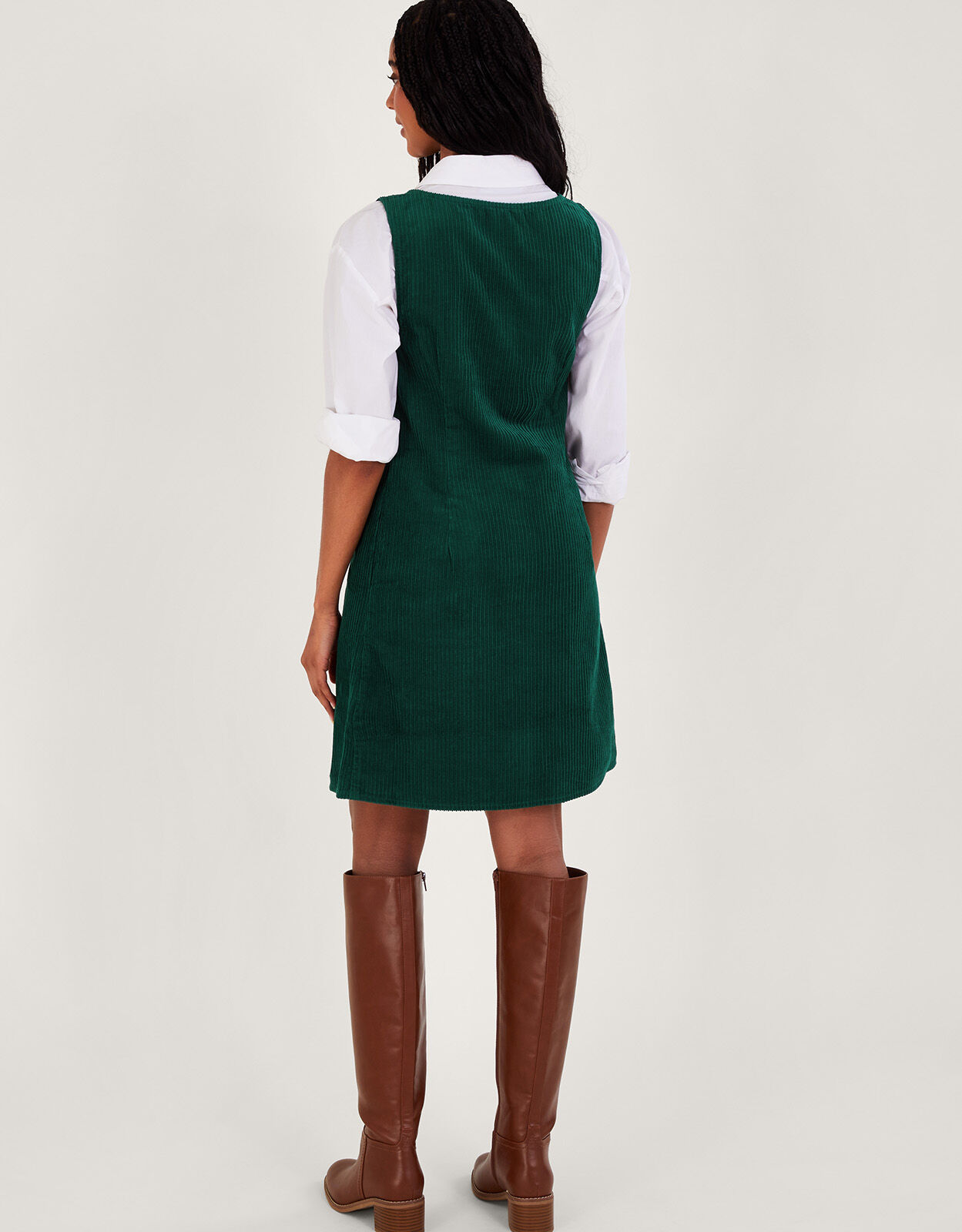 Womens cord pinafore dress uk on sale
