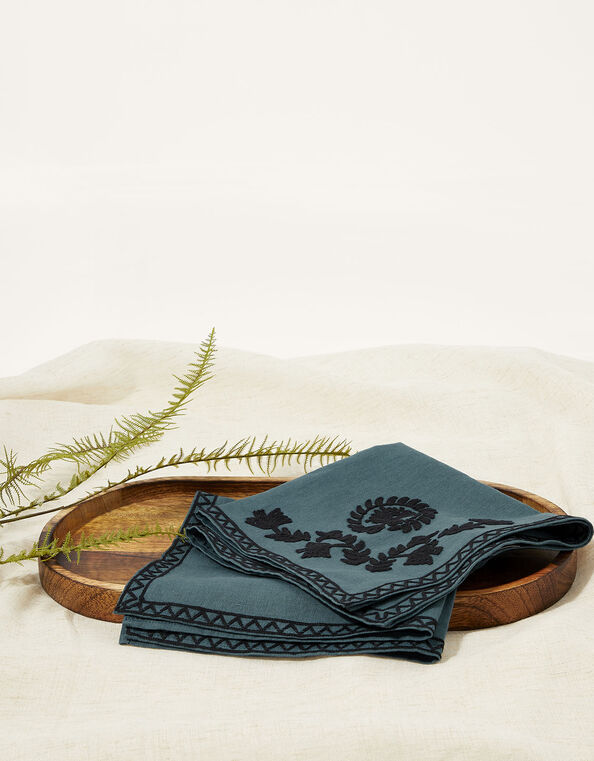 Embroidered Napkin Twinset, , large