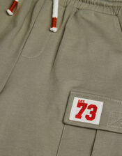 Jersey Cargo Shorts, Green (KHAKI), large