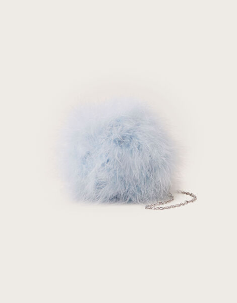 Abbey Fluffy Pom-Pom Bag, , large