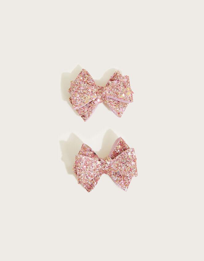 Sparkle Sprinkle Bow Hair Clip Twinset, , large