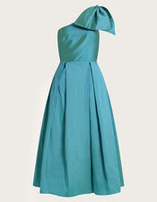 Bliss One-Shoulder Dress, Green (GREEN), large