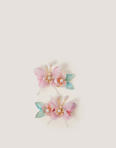 2-Pack Pearl Butterfly Hair Clips, , large