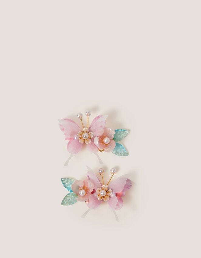 2-Pack Pearl Butterfly Hair Clips, , large